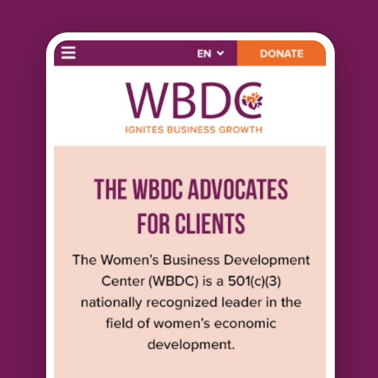 WBDC mobile design